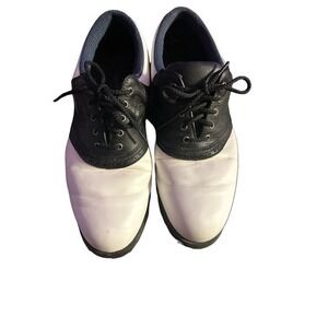 Foot Joy soft joy 2 contour Fit Black‎  White shoes size-9M Mens